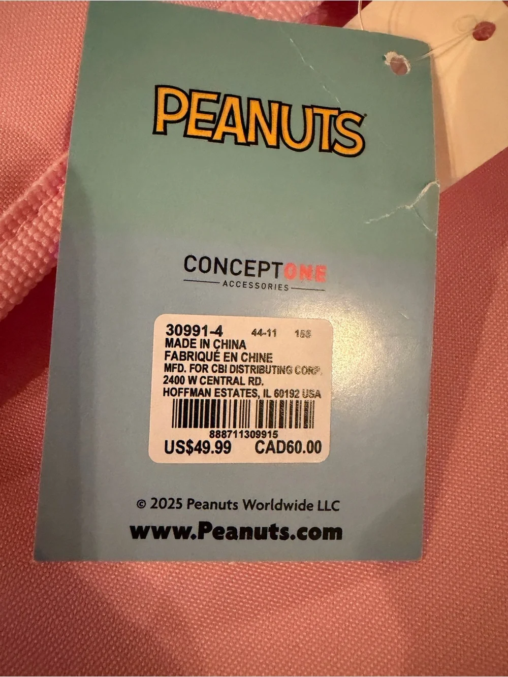 Peanuts cute backpack
